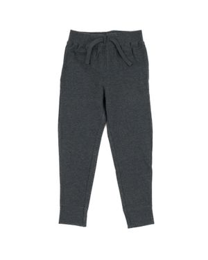 Leveret Kids Drawstring Jogger Pants Neutral Solid Color - Gray