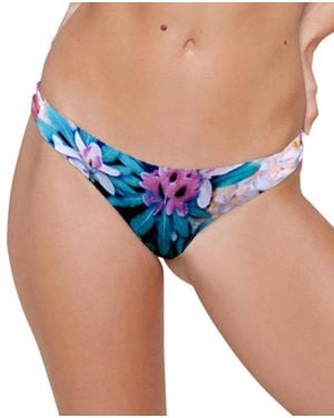 Stone Fox Malibu Moderate Bikini Bottom - Blue