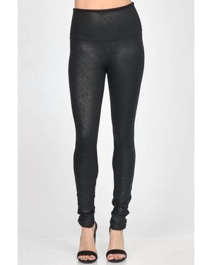 M.Rena Leatherette Legging - Blue
