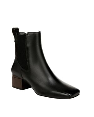 Franco Sarto Waxton H7349L2001 Boot Leather Chelsea Bootie Lion1054 - Black