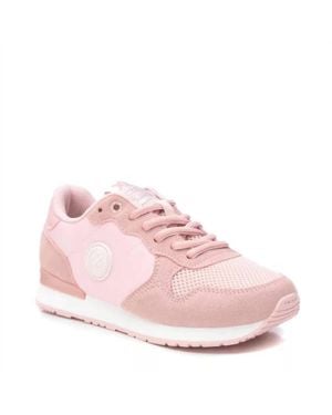 Xti Lace-Up Sneakers - Pink