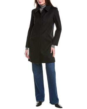 Sofiacashmere Modern Luxe Wool & Cashmere-Blend Coat - Black