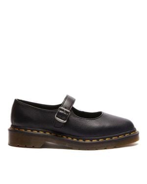 Dr. Martens Elphie Translucent Sole Leather Flats - Black