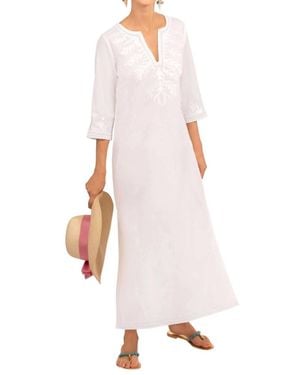 Gretchen Scott Reef Caftan Dress - White