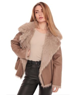 Alaska® Outerwear Estella Faux Fur Jacket - Brown