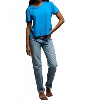PERFECTWHITETEE Harley Relaxed-Fit Crew Neck Tee - Blue