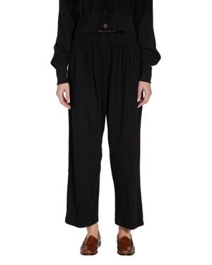 Les Tien Penny Pleated Pant - Black