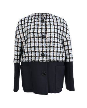 Marni Plaid Tweed Jacket - Black