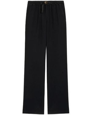 Ami Paris Flared Pants With Relaxed Fit - Black