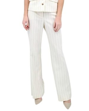Iris Setlakwe Striped Wide Leg Pants - White