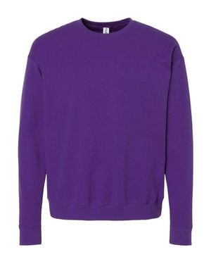 Tultex Fleece Crewneck Sweatshirt - Purple