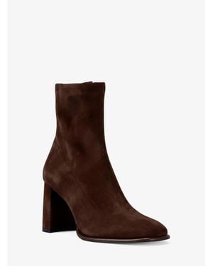 Michael Kors Outlet Vienna Polyester Microsuede Boot - Brown