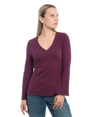 Wilt V-Neck Long Sleeve Empire - Purple