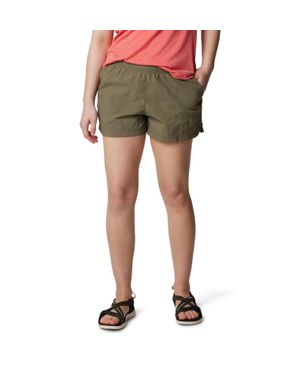Columbia Sandy River Shorts Stone Drawstring Waist Fts1599 - Green