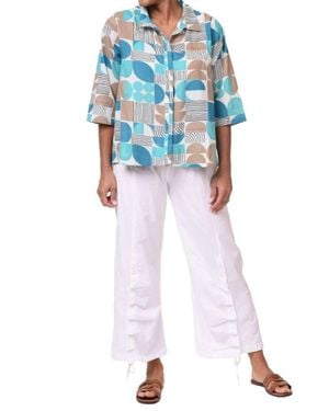 Tulip Clothing Grayson Blouse - Blue