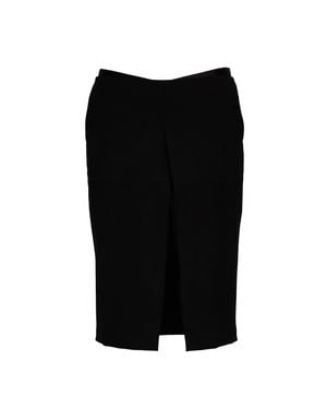 Dondup Wool Blend Slit Pencil Skirt - Black