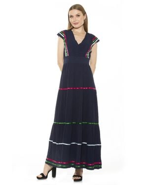 Alexia Admor Summer Maxi Dress - Blue