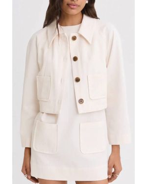 Matthew Bruch Raglan Sleeve Barn Jacket - Natural