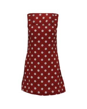 Posse Alice Polka Dot Mini Dress - Red