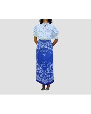 Aston Studio Nola Maxi Skirt - Blue