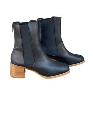 Let'S See Style High Top Booties - Blue