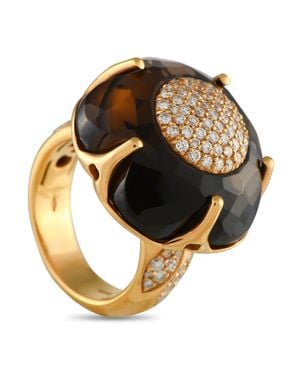 Pasquale Bruni 18K 1.14Ct Diamond And Smoky Quartz Ring Pb01-020525 - Metallic