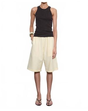 Enza Costa Twill Bermuda Short - Natural