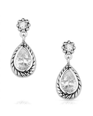 Montana Silversmiths Leading Light Crystal Earrings - Metallic