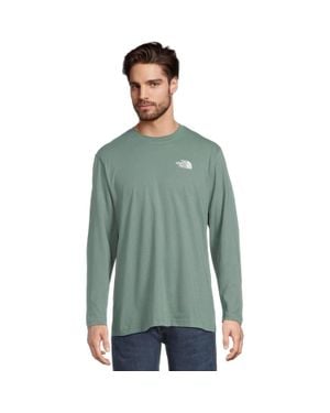 The North Face Evolution T-Shirts Cotton Long Sleeve Gbo2103 - Green