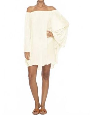 Indah Kamani Ruffle Mini Dress - White