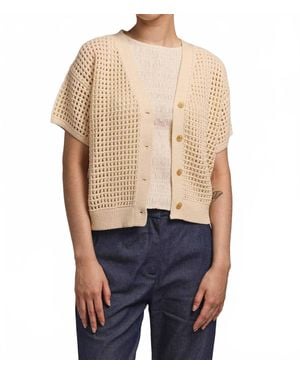 M.Patmos Knoll Mesh Cardigan - Blue