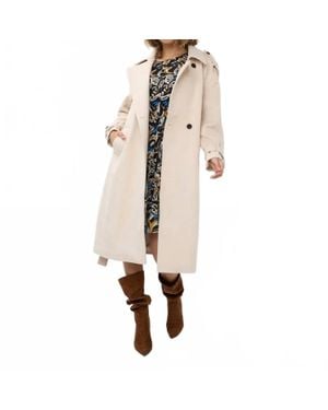 EsQualo Tenna Trench Coat - Natural