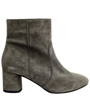 Eric Michael Olivia Suede Ankle Boots - Gray