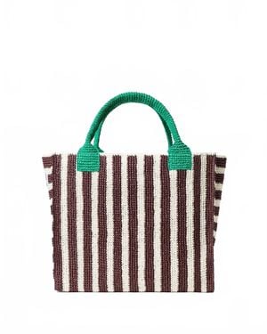 Loeffler Randall Sol Crochet Beach Tote - Green