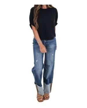Eesome Easy Drape Top - Blue