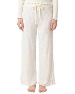 Miou Muse Vanilla Sky Lounge Pant - White