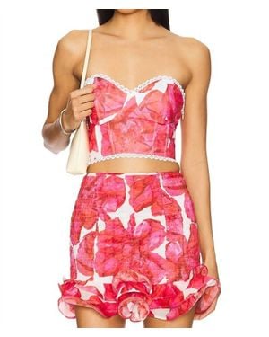 Charo Ruiz Matis Bustier Top - Red