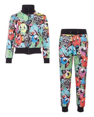 Philipp Plein Tracksuit: Zip-Up Jacket + Jogging Pants Monster - Blue