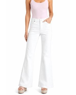 1822 Denim Belle Relaxed Flare Jean - White