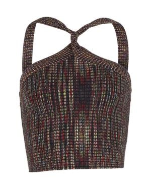 Alexander Wang T By Halter Crop Top - Brown