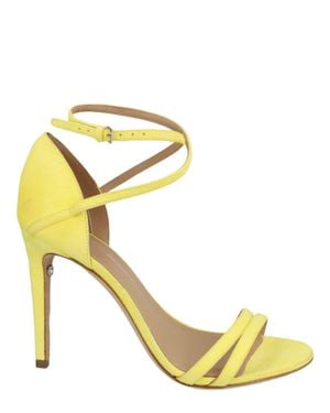 Ferragamo Ines X5 Suede Sandals - Metallic