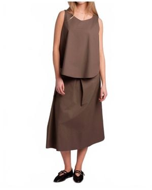 Susanne Bommer Cotton Tank Top - Brown