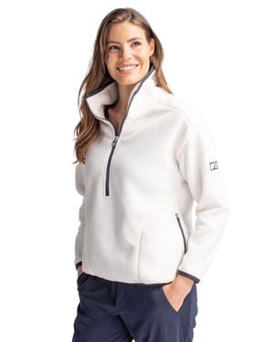 Cutter & Buck Cascade Eco Fleece Pullover Jacket - Purple