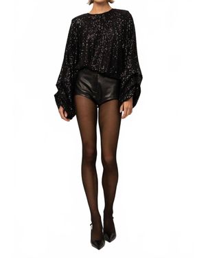 NonChalant Label Frankie Top - Black