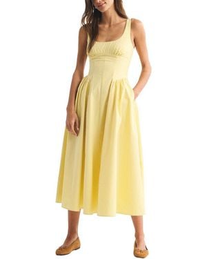 LOEY Midi Dress - Yellow