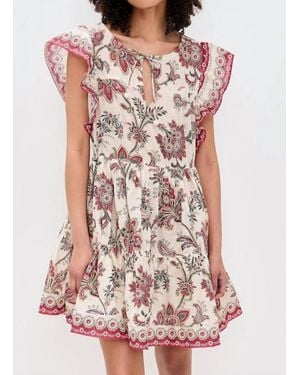 Sea Cassandra Print Tunic Mini Dress - Pink