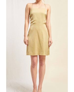 Lena® Strappy Mini Dress - Yellow