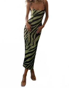 Runaway the Label Sol Midi Dress - Green