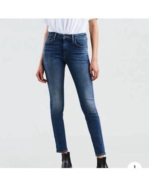 Levi's Selvedge 721 High Rise Skinny Jeans - Blue