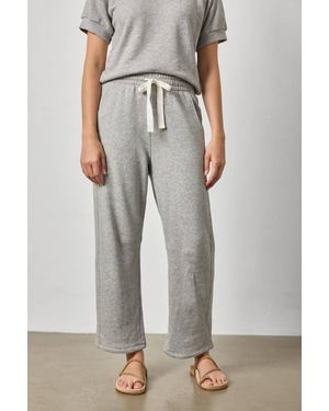 Lilla P Side Panel Terry Pant - Gray